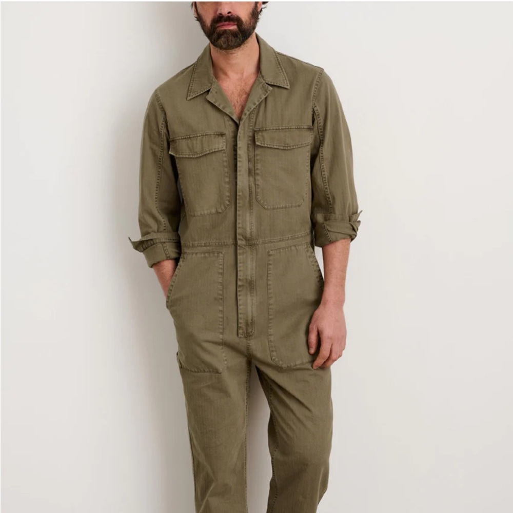 MADEPANTS men’s coveralls jumpsuit size medium olive color